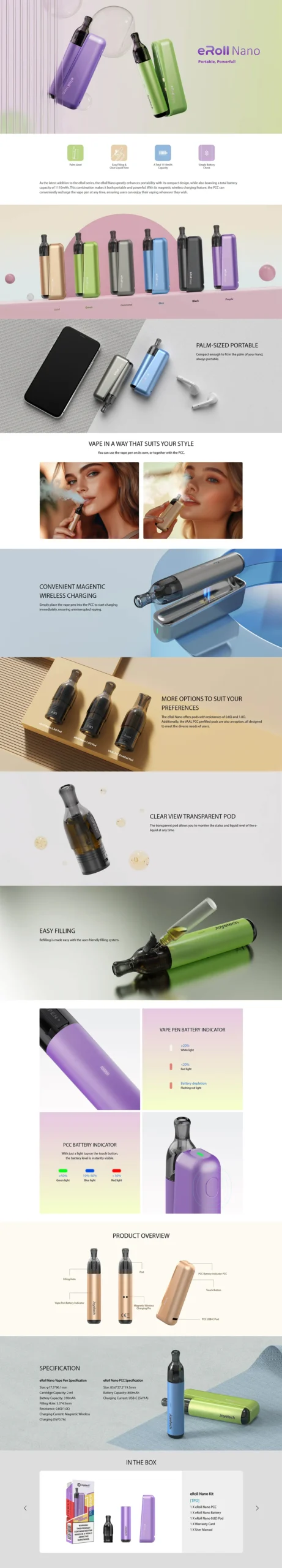 Joyetech eRoll Nano Pod Kit