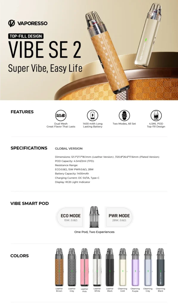 Vaporesso Vibe SE 2 Pod Kit